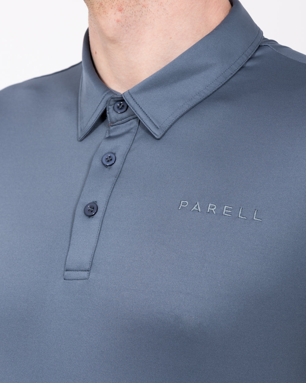 Parell Active Tall Golf Polo Shirt (titanium blue) - Image 3