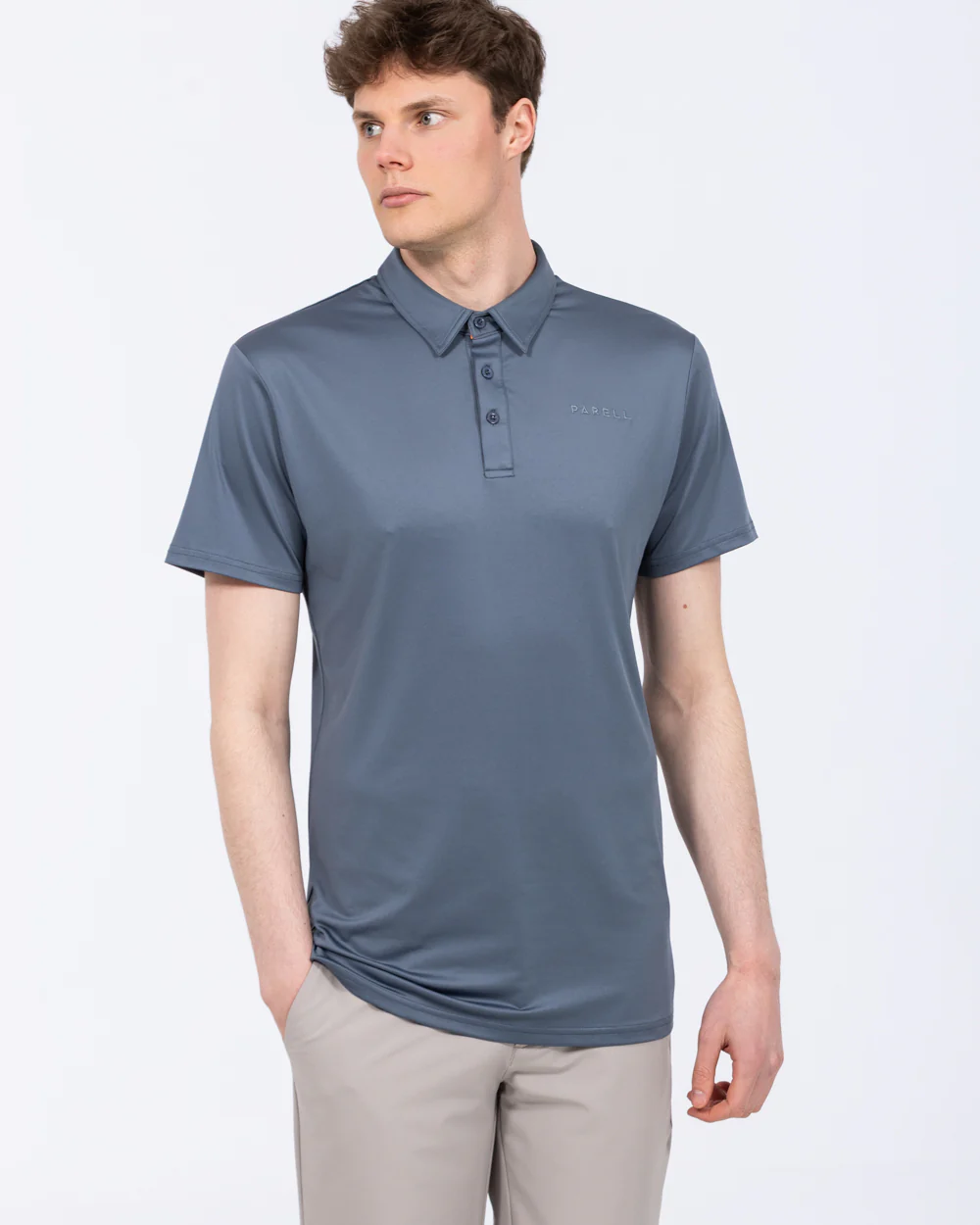 Parell Active Tall Golf Polo Shirt (titanium blue) - Image 4