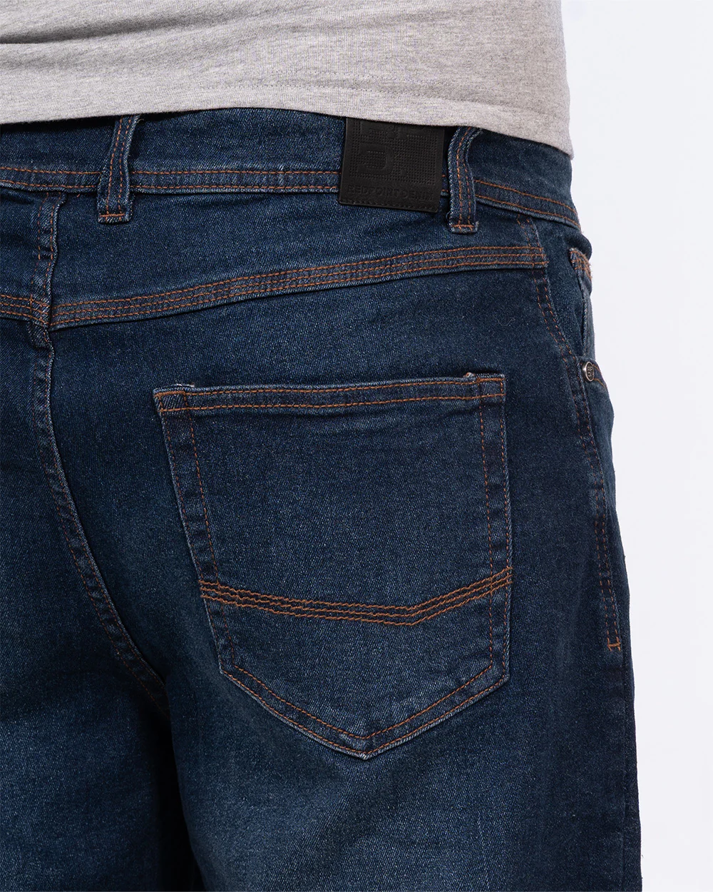 Redpoint Sherbrooke Tall Regular Fit Denim Shorts (mid wash) - Image 4